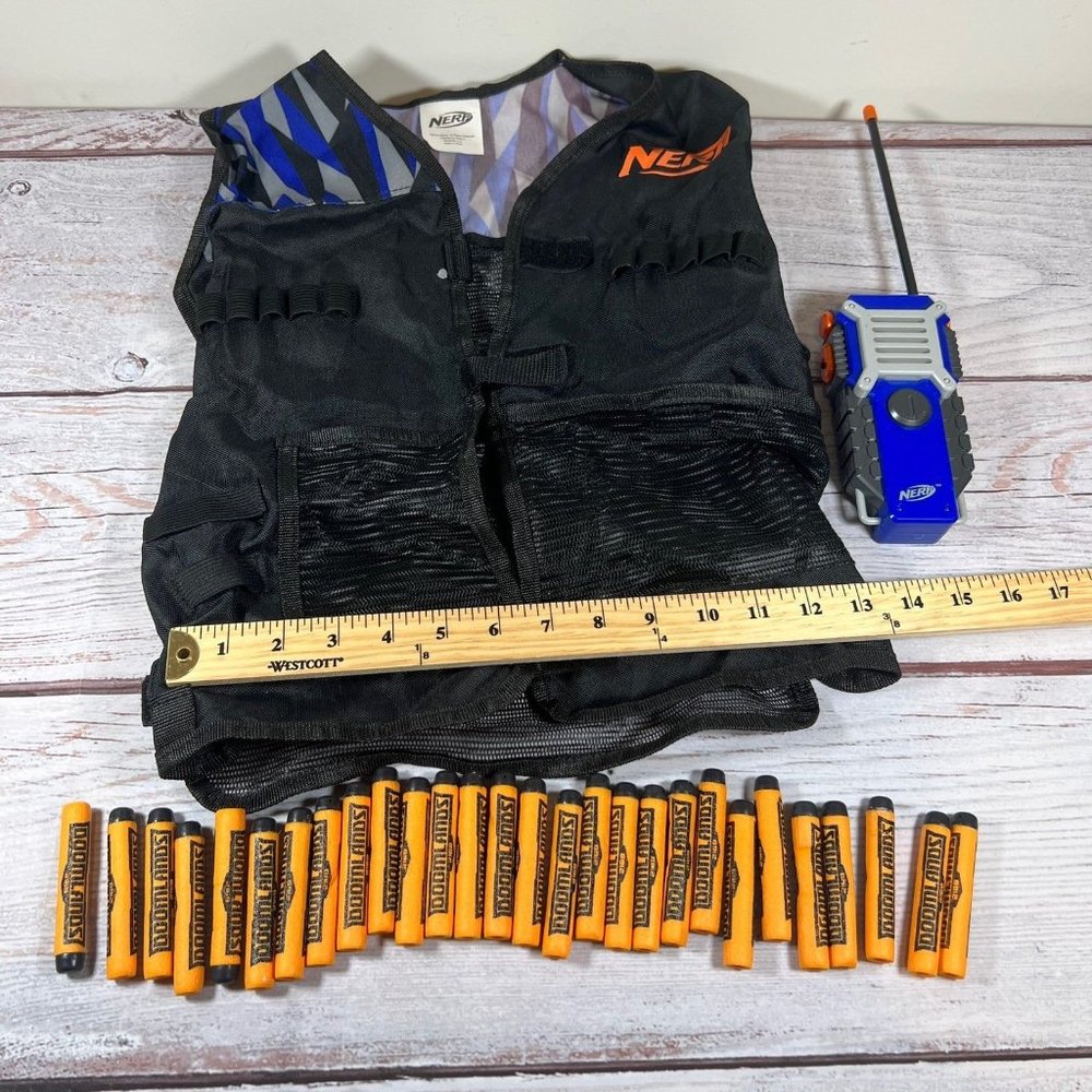 NERF Lot Elite Tactical Vest Walkie Talkie Nerf Doomlands 2169 Darts x28